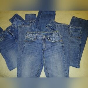 Lot Of 4 Girls Jeans Size 8